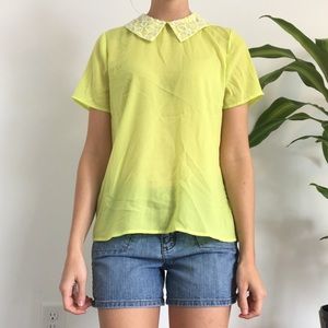 Collared Neon Top